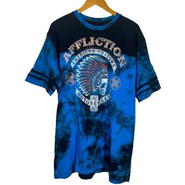 Affliction Tie Dye Graphic T-Shirt Size 3X - image 1