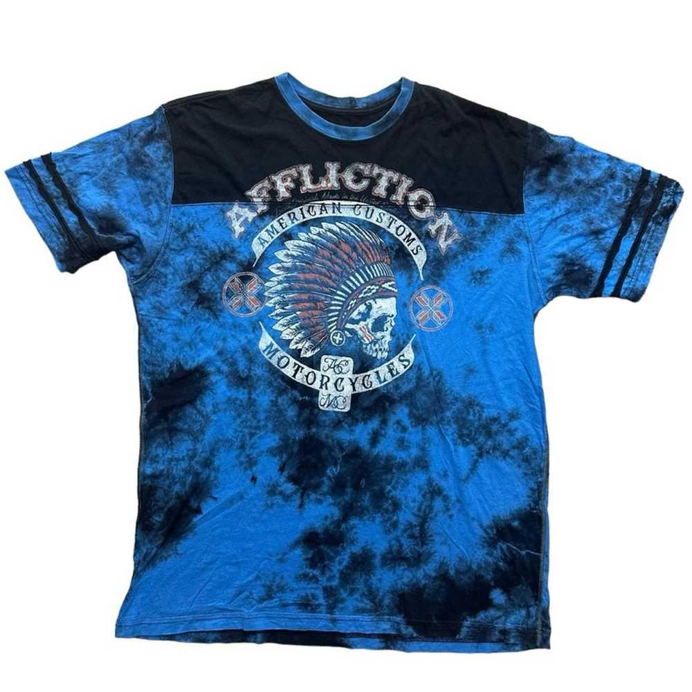 Affliction Tie Dye Graphic T-Shirt Size 3X - image 2