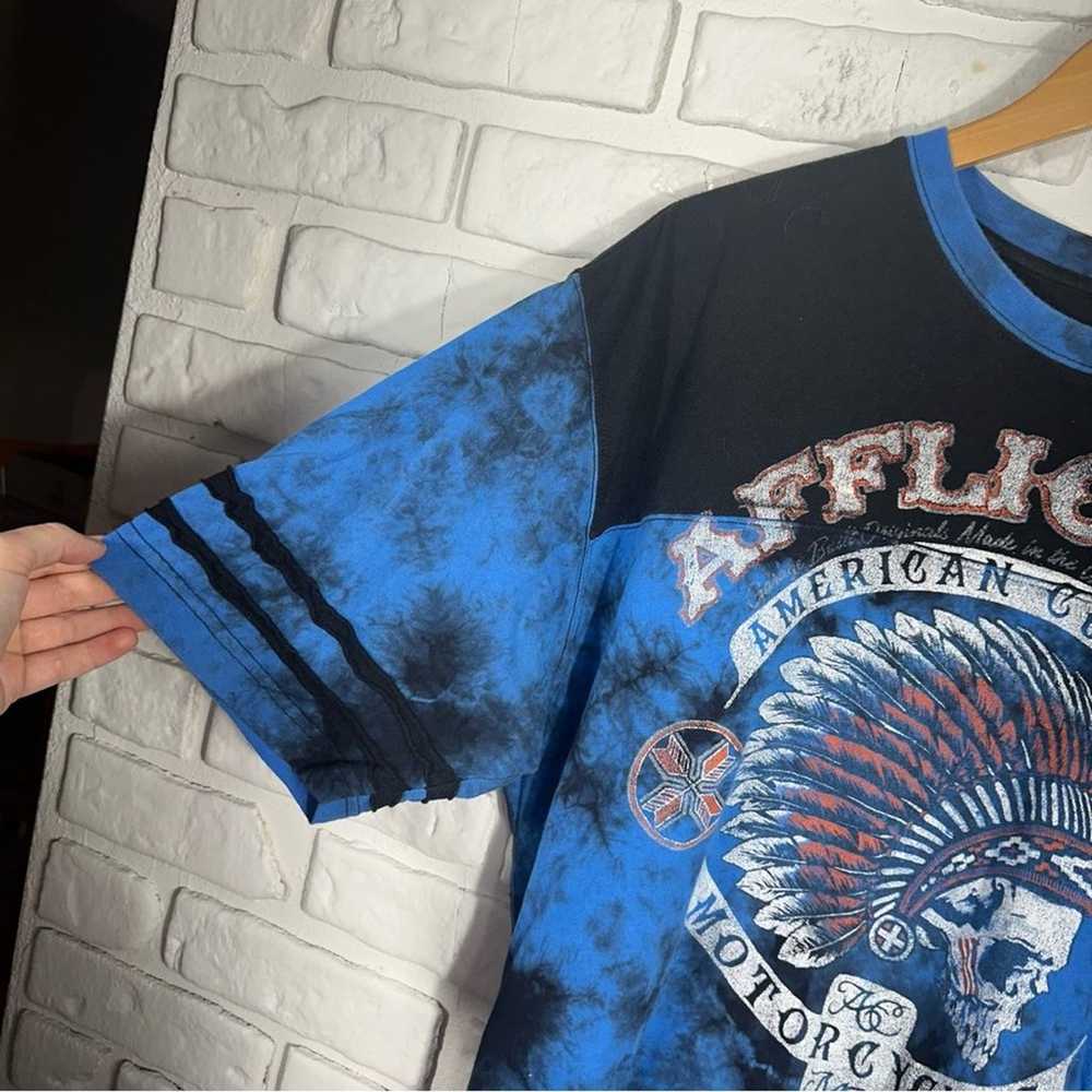 Affliction Tie Dye Graphic T-Shirt Size 3X - image 6