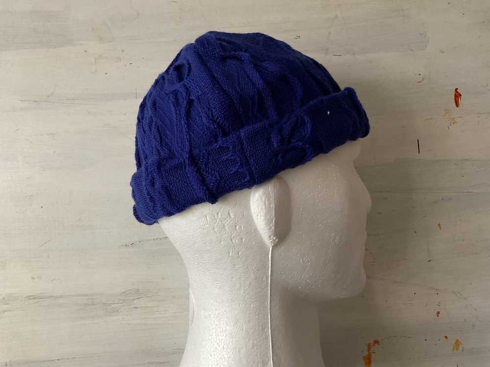 GECCU 3D-knitted merino wool blue beanie - image 1