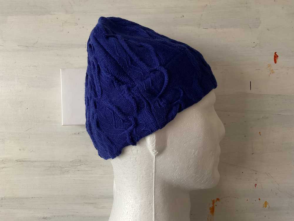 GECCU 3D-knitted merino wool blue beanie - image 2