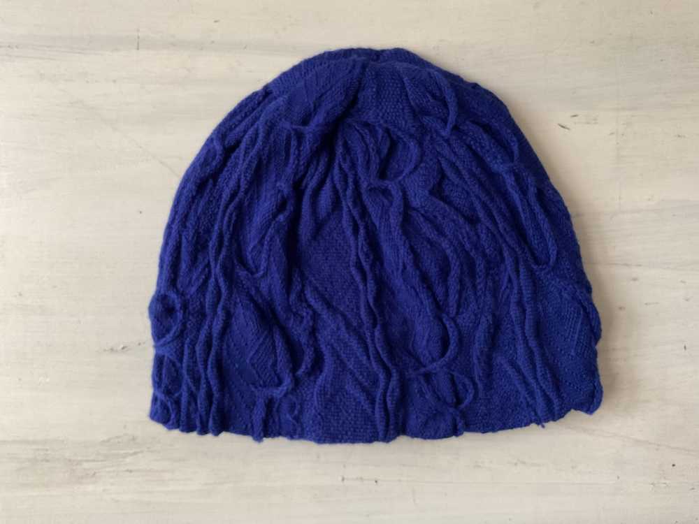 GECCU 3D-knitted merino wool blue beanie - image 3
