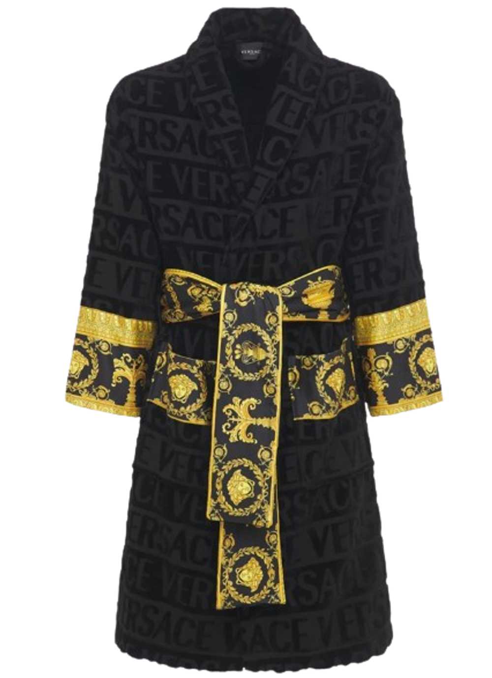 Product Details Versace Black Baroque Bathrobe - image 1