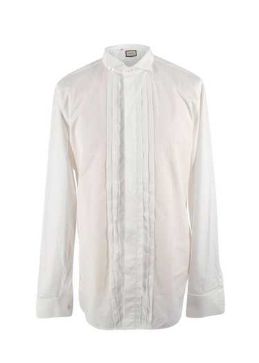 Managed by hewi Gucci white cotton pintuck formal… - image 1