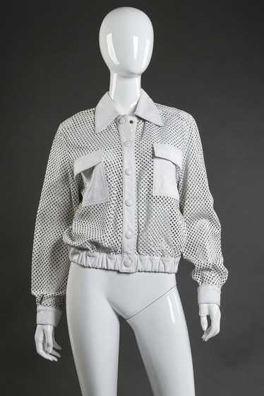 JULIAN K Perforated Leather Jacket