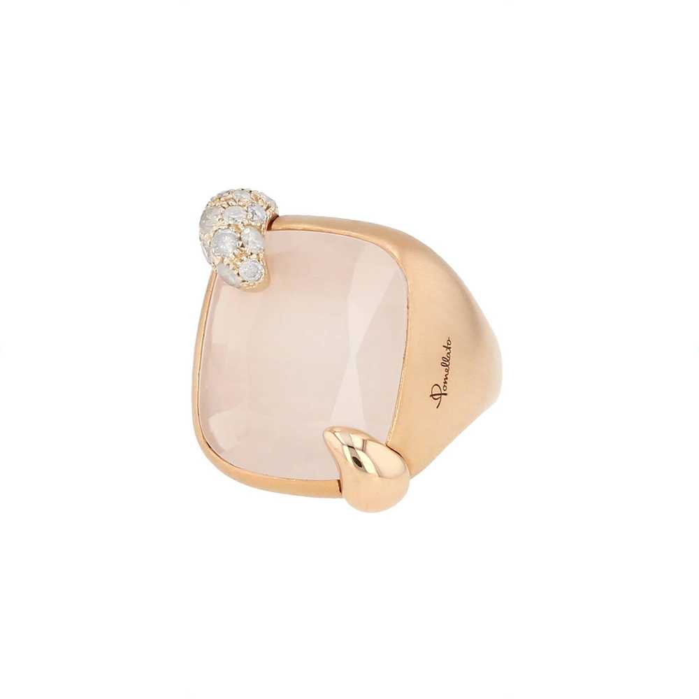 Pomellato Ritratto medium model ring in pink gold… - image 1