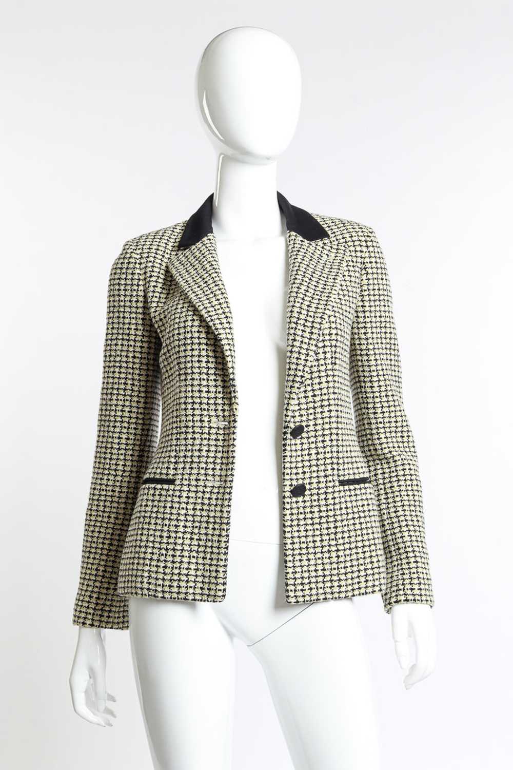 CHANEL 2002P Check Tweed Blazer - image 2