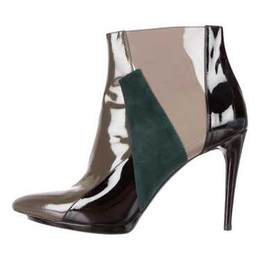 Balenciaga Slash patent leather ankle boots
