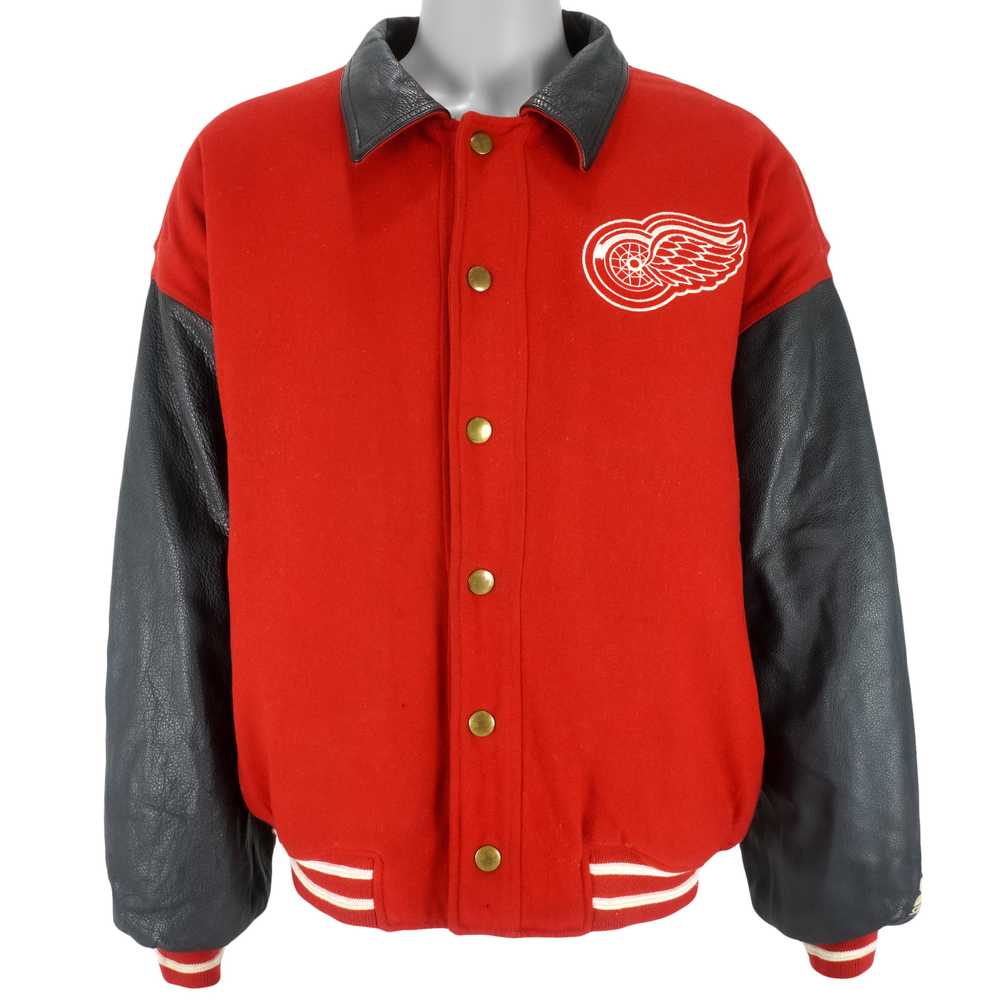 Starter - Detroit Red Wings Varsity Jacket 1990s … - image 1