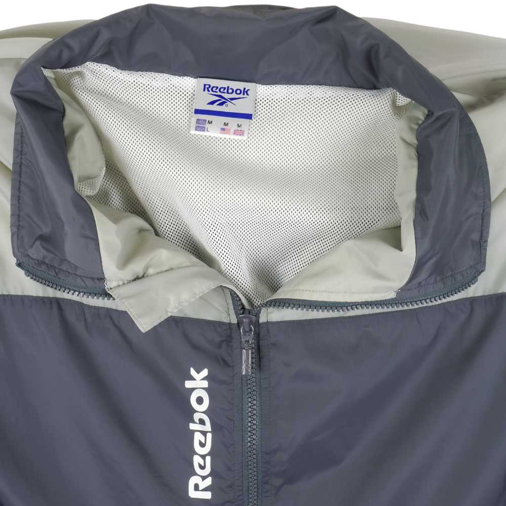 Reebok - Grey Zip-Up Windbreaker 1990s Large - image 4