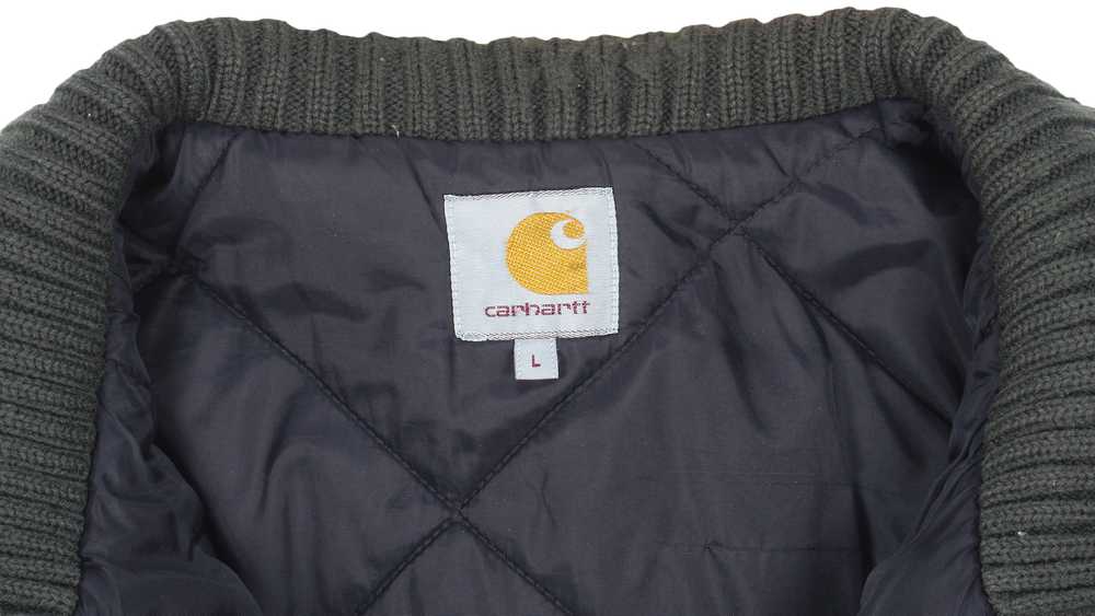 Carhartt - Dark Green Zip-Up Jacket 1990s Large - image 4