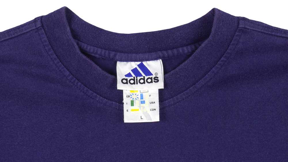 Adidas - Soccer Blue T-Shirt 1990s Large - image 3