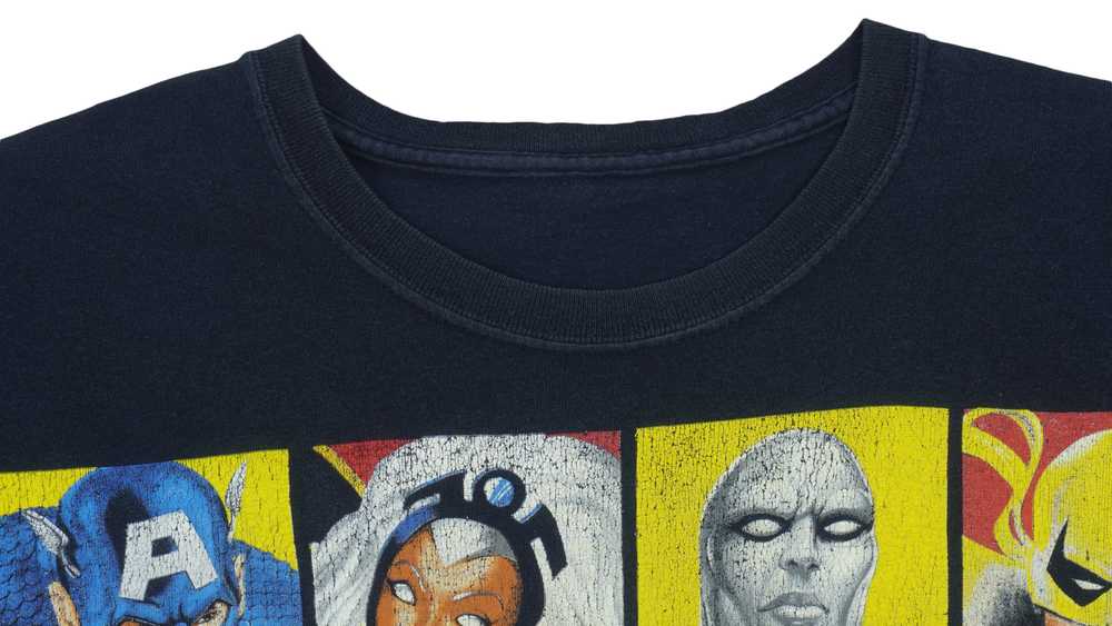 Marvel - Black Superheroes Printed T-Shirt 1990s … - image 4