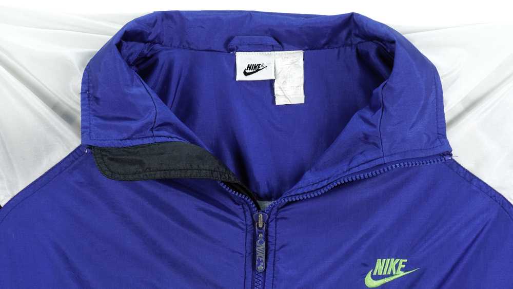 Nike - Blue & Black Just Do it Windbreaker 1990s … - image 5