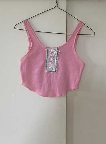 Unknown baby pink lace up (XS) | Used, Secondhand… - image 1