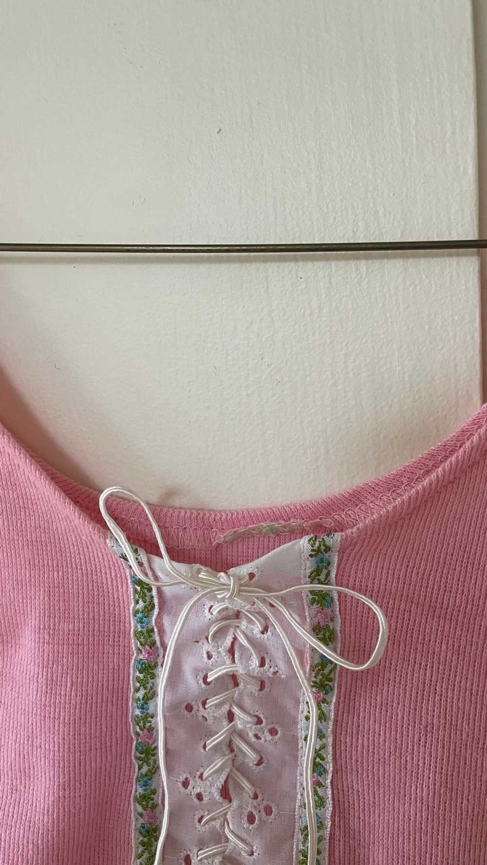 Unknown baby pink lace up (XS) | Used, Secondhand… - image 4