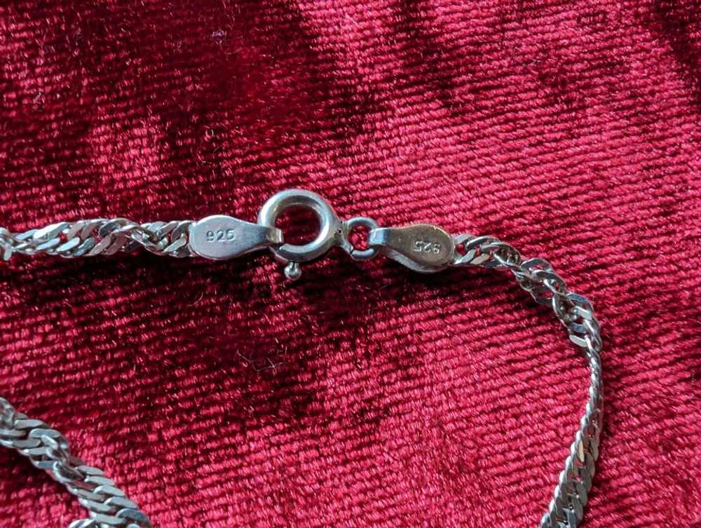 Unknown Sterling Silver Singapore chain - 24" |… - image 2