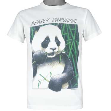Vintage (Hanes) - Bearly Surviving Panda T-Shirt … - image 1