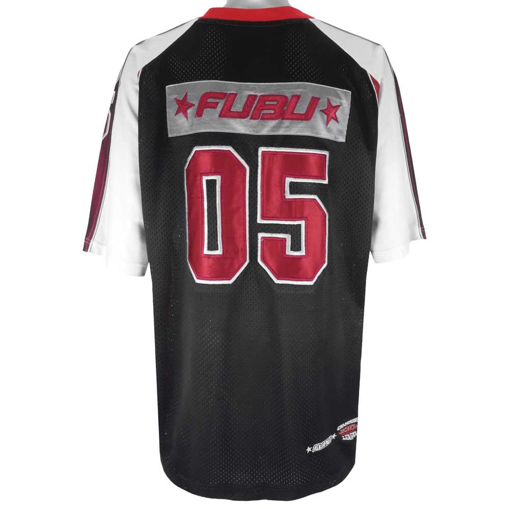 FUBU - Black Sports 05 Embroidered Jersey T-Shirt… - image 2