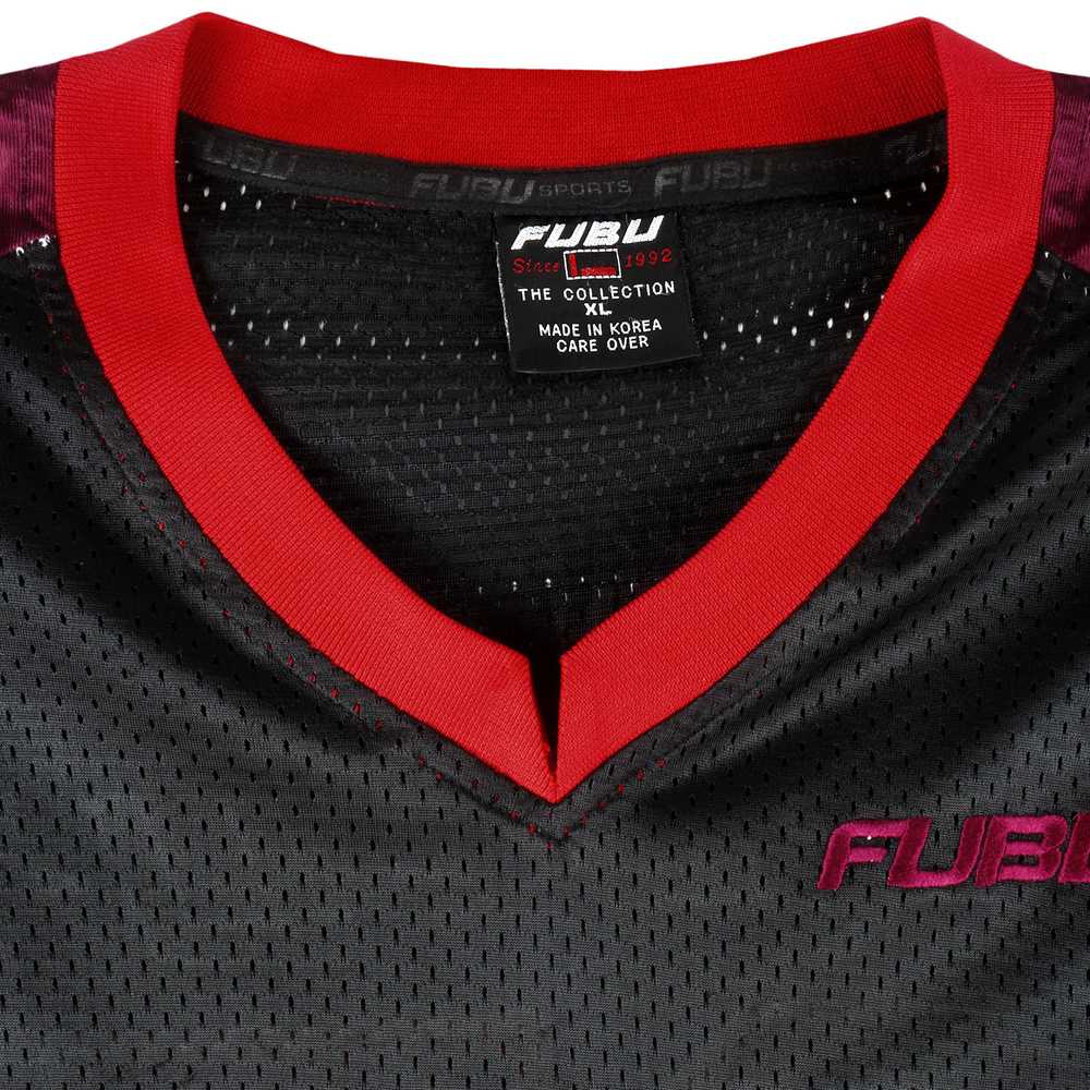 FUBU - Black Sports 05 Embroidered Jersey T-Shirt… - image 4