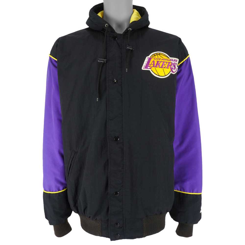 Starter - Los Angeles Lakers Hooded Jacket 1990s … - image 2