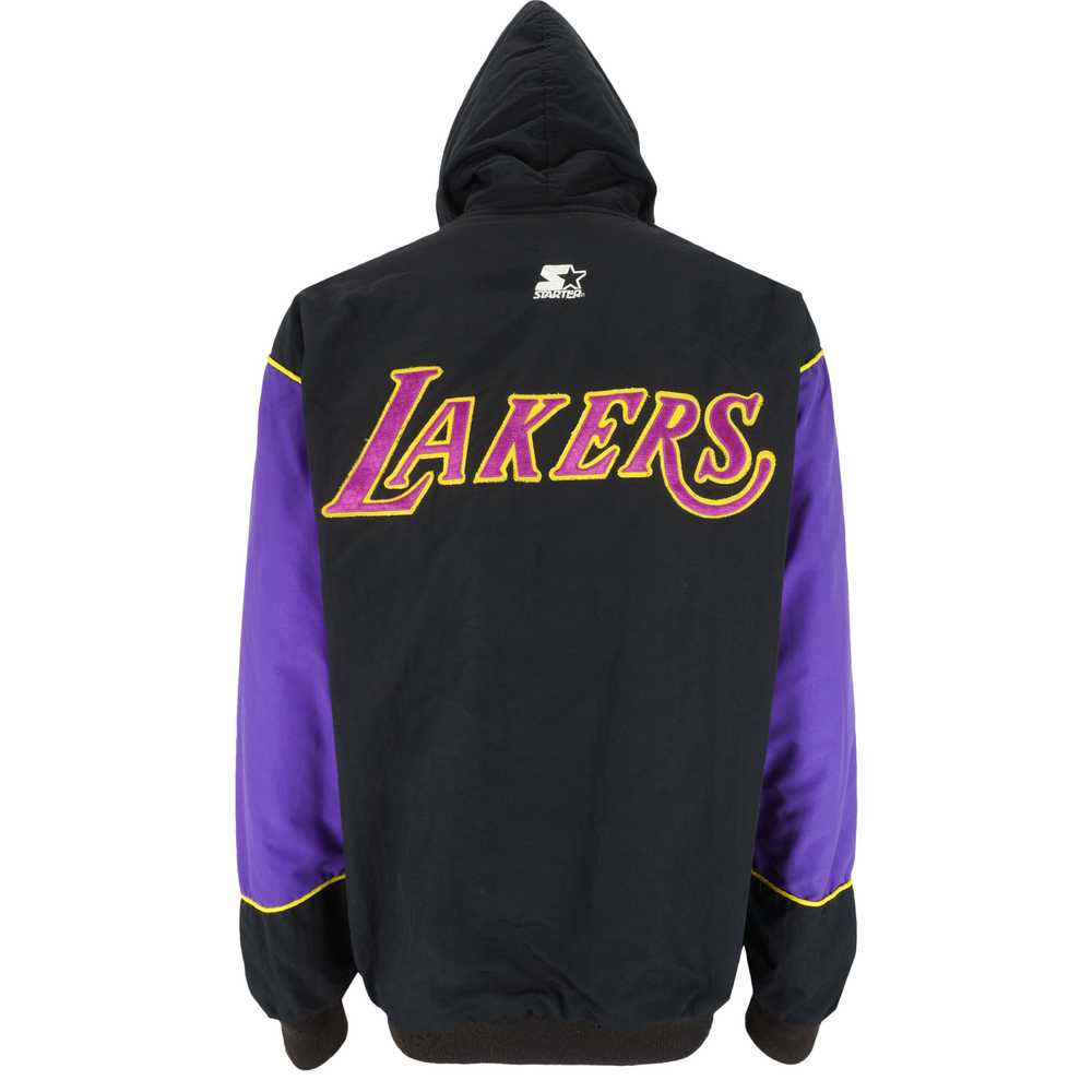 Starter - Los Angeles Lakers Hooded Jacket 1990s … - image 3