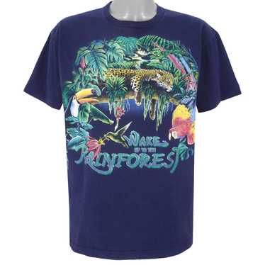 Vintage (Habitat) - Blue Wake Up To Rain Forest T-