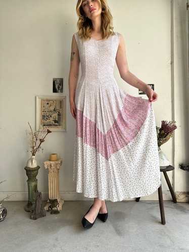 1990s Tiered Maxi Floral Dress (L/XL)