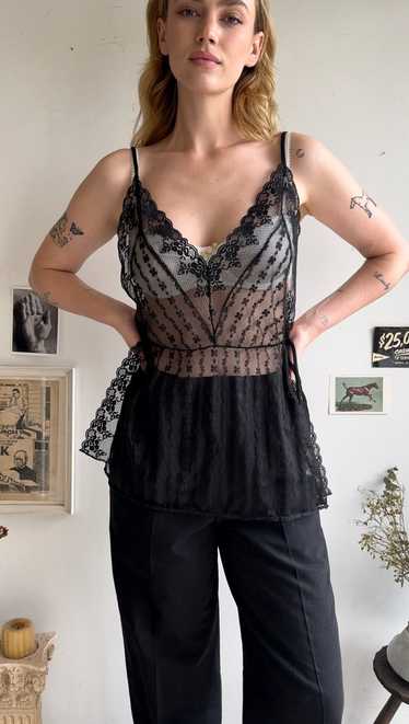 1990s Lace See-Through Top (Open Side)