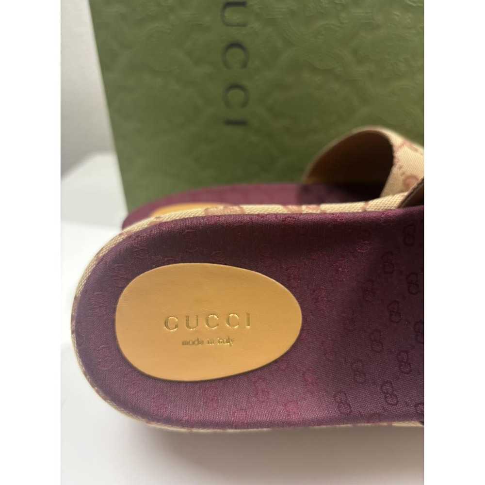 Gucci Double G cloth mules - image 5
