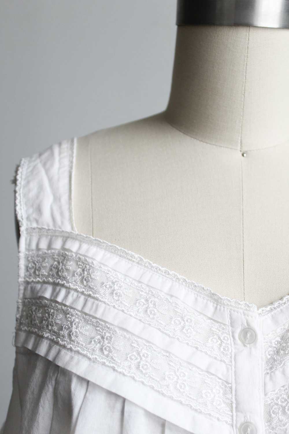 white cotton nap dress - image 2