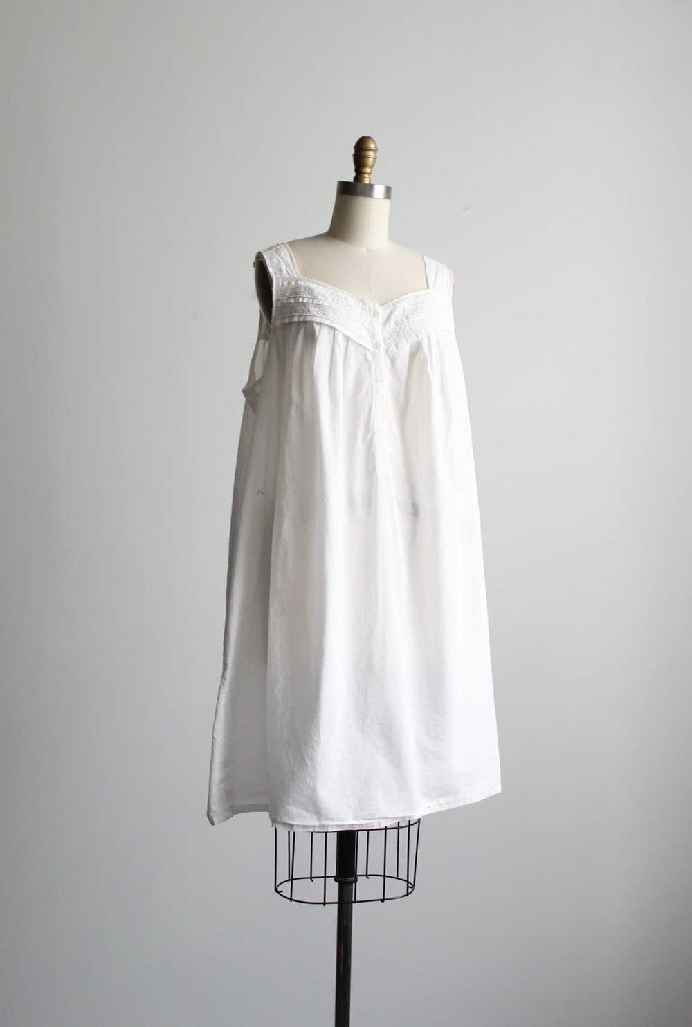 white cotton nap dress - image 3