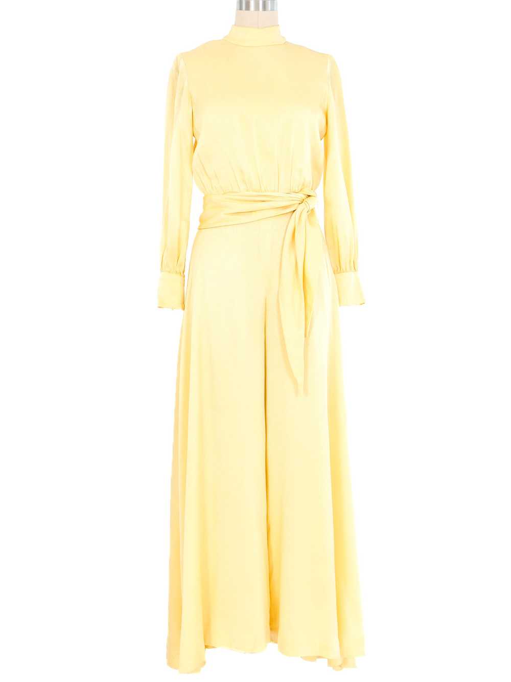 1960s Leo Narducci Candlelight Belted Jumpsuit - image 1