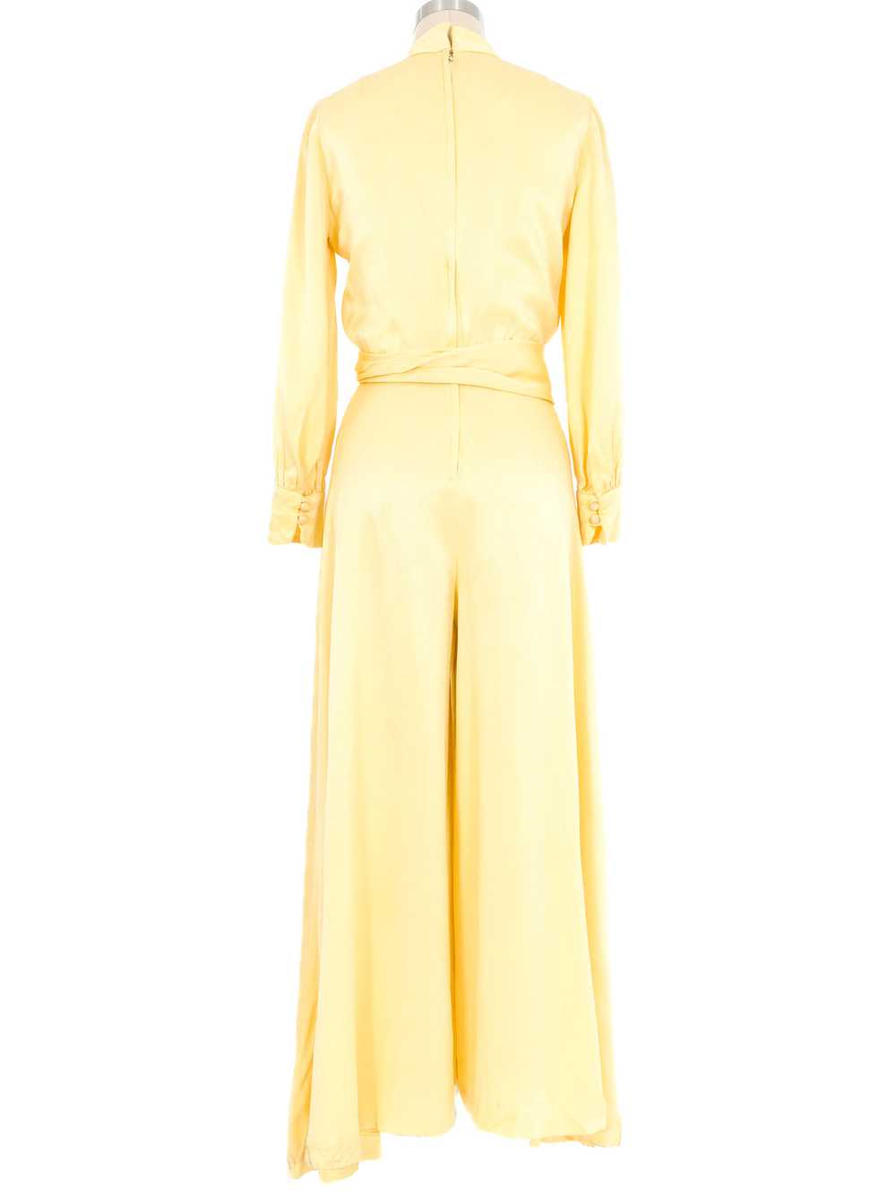 1960s Leo Narducci Candlelight Belted Jumpsuit - image 4