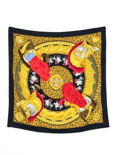 Hermes Casques et Plumets Silk Scarf