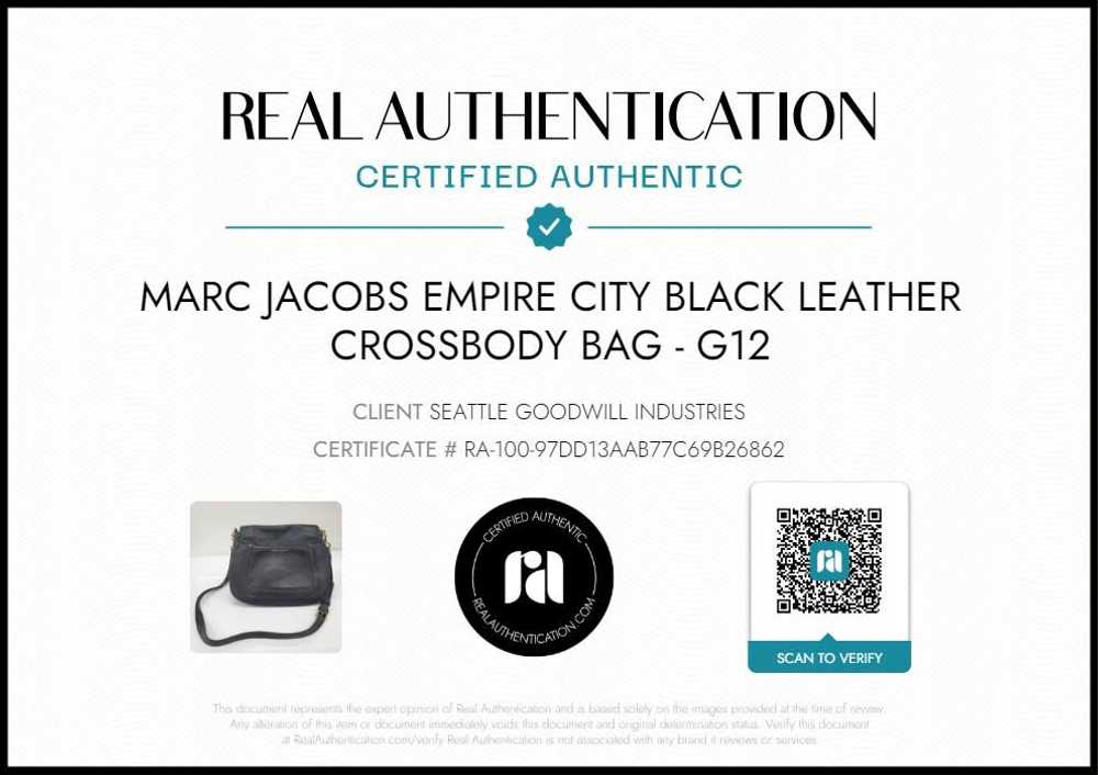 Marc Jacobs Empire City Black Leather Crossbody B… - image 6