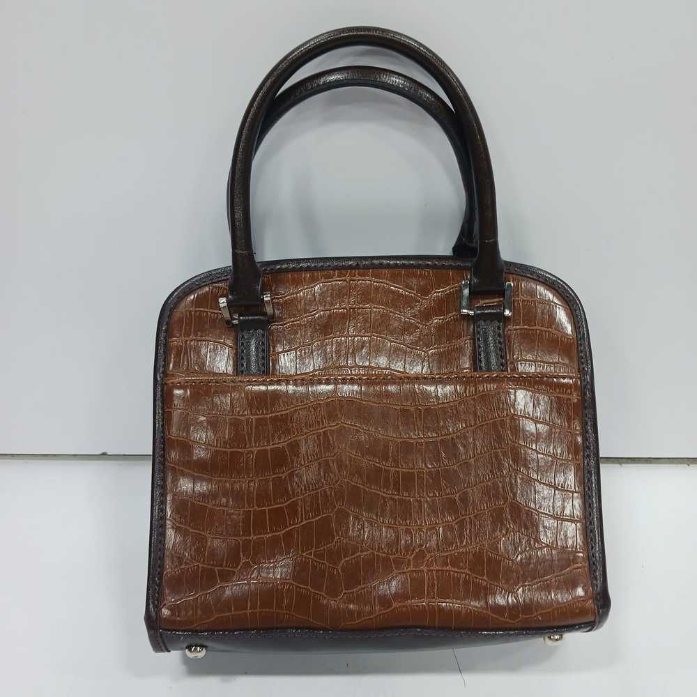 Unbranded Vintage Leather Double Handle Satchel B… - image 2