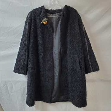 Vintage Luke Kurl Black Wool Coat - image 1