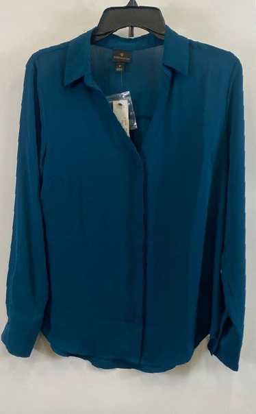 Unbranded Worthington Blue Long Sleeve Blouse - Si