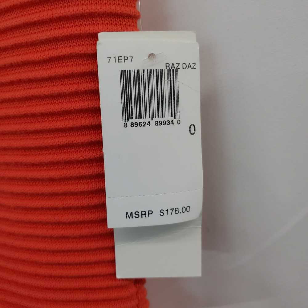 French Connection Bright Orange Ribbed Knit Sleev… - image 4