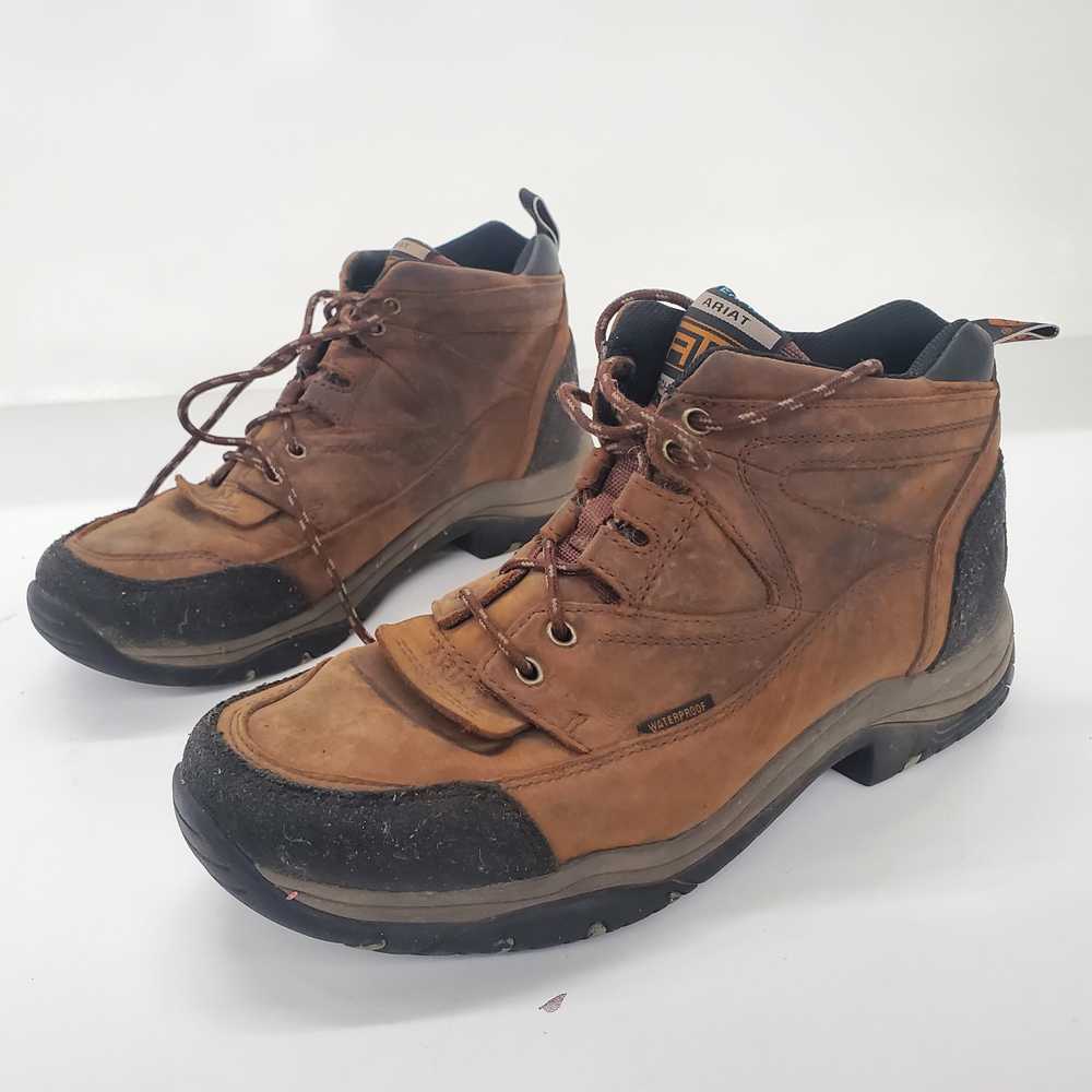 Ariat Men's Terrain Waterproof Brown Leather Hiki… - image 1