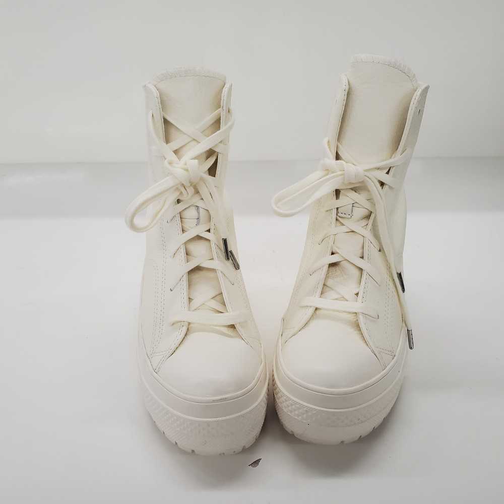 Converse Chuck 70 De Luxe White Leather Heel Snea… - image 2