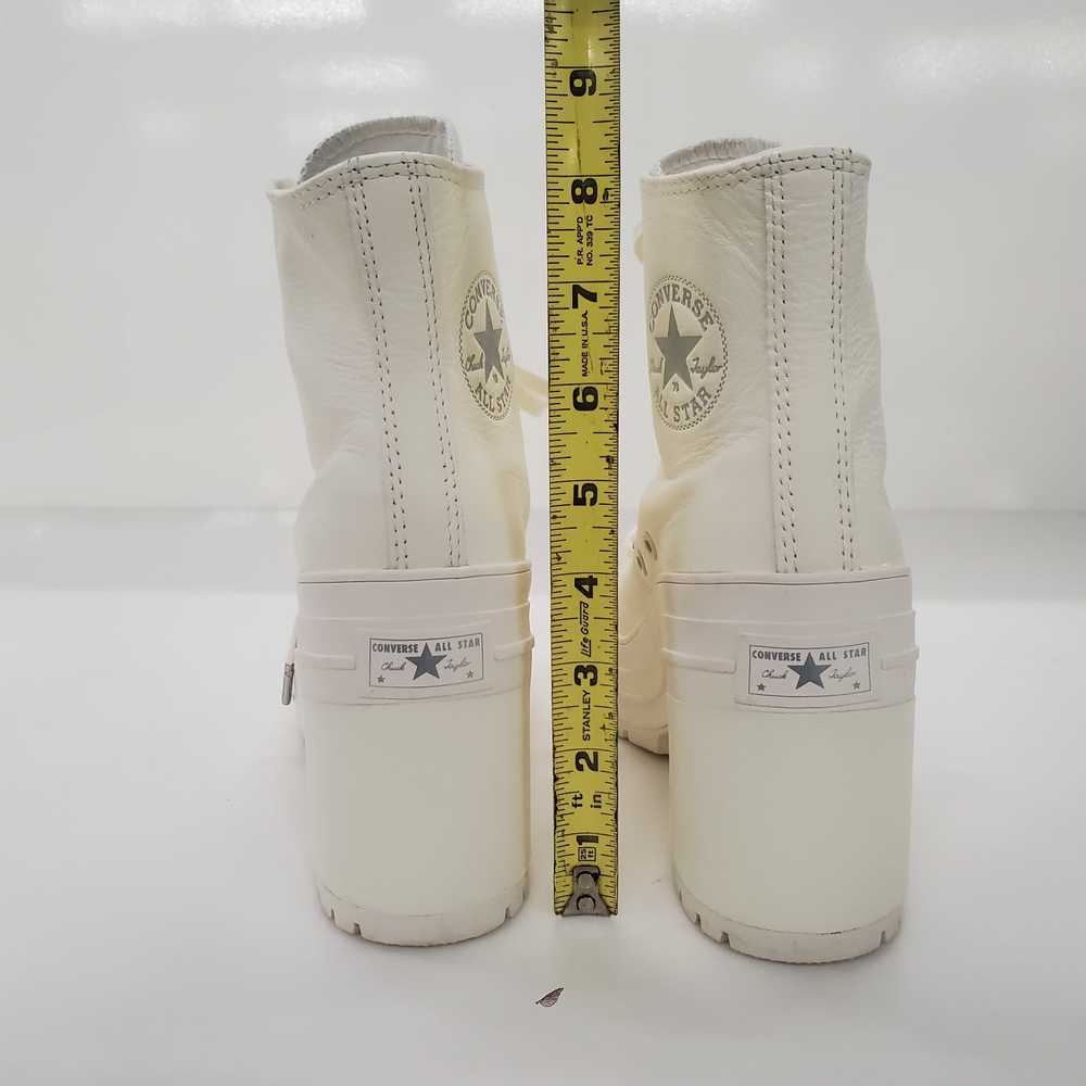 Converse Chuck 70 De Luxe White Leather Heel Snea… - image 4
