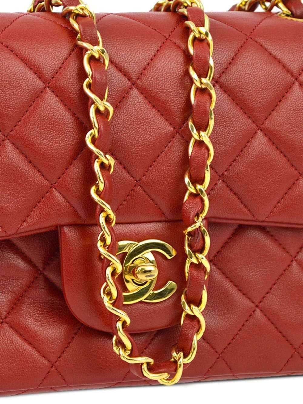 CHANEL Pre-Owned 1990 small Double Flap shoulder … - image 3