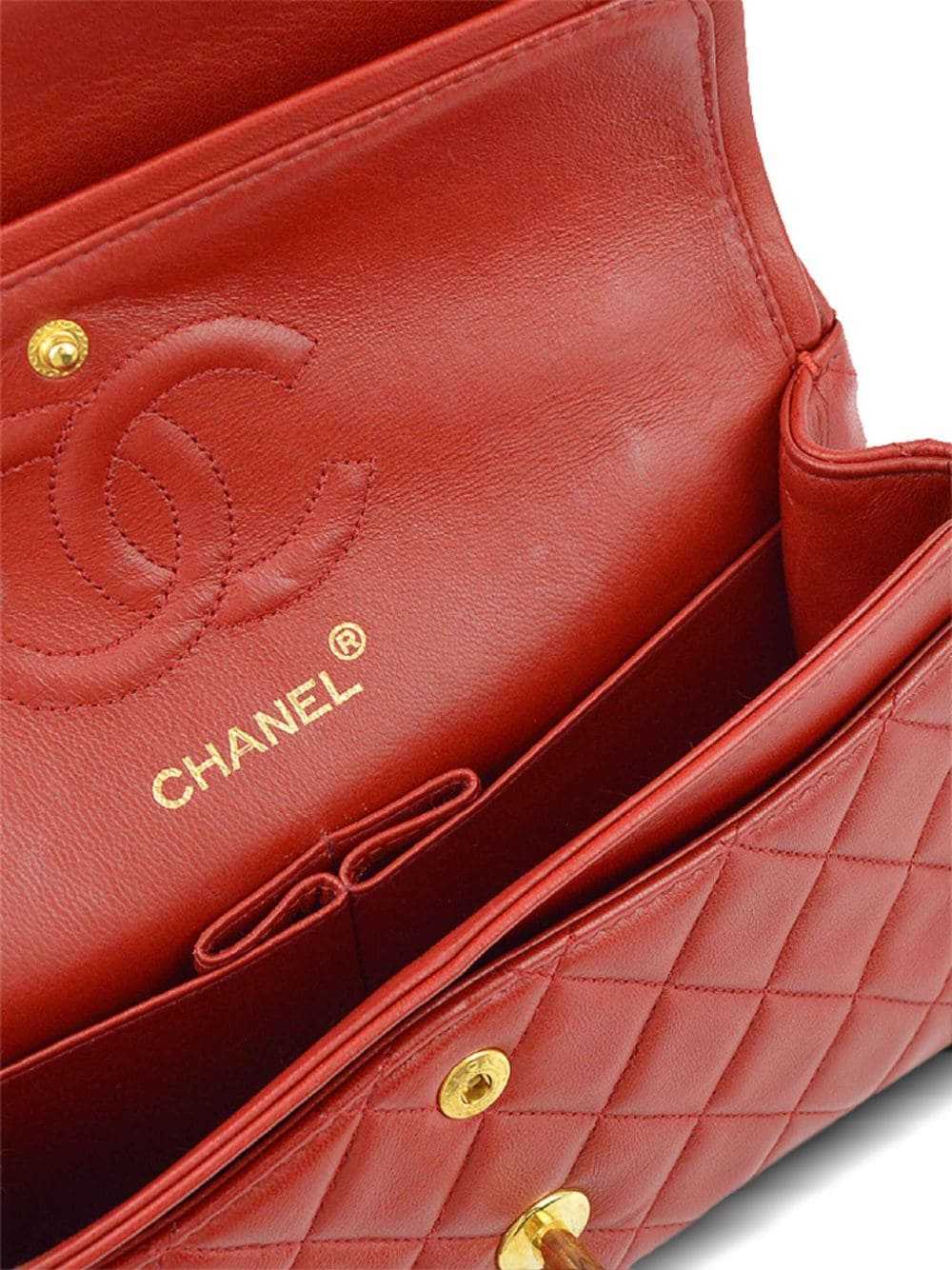 CHANEL Pre-Owned 1990 small Double Flap shoulder … - image 4