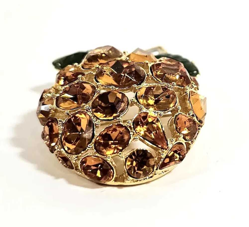 Delicious Vintage KJL Kenneth Lane Golden Rhinest… - image 4