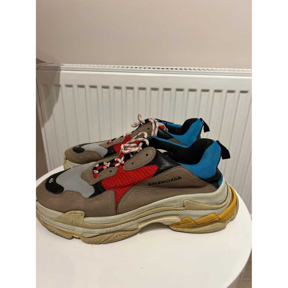 Balenciaga Triple S cloth low trainers - image 3