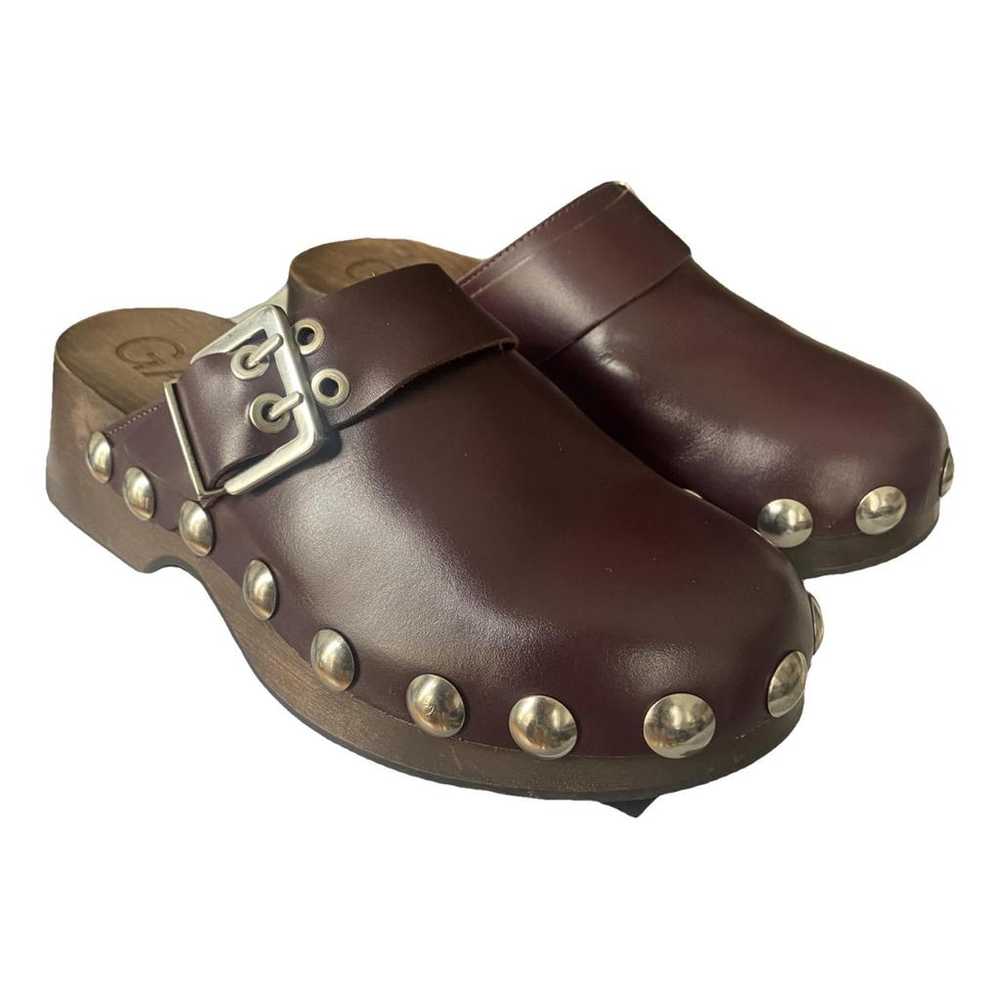 Ganni Leather mules & clogs - image 1