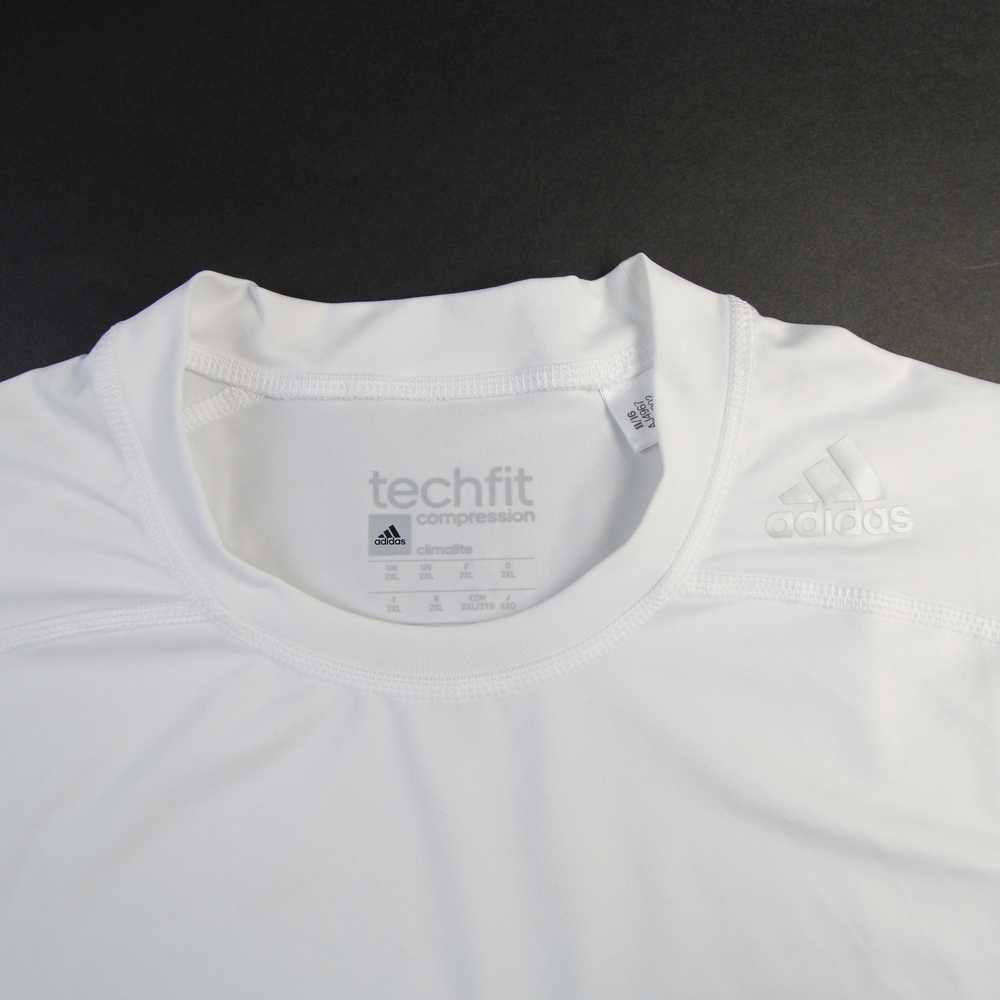 adidas Techfit Compression Top Men's White Used - image 2