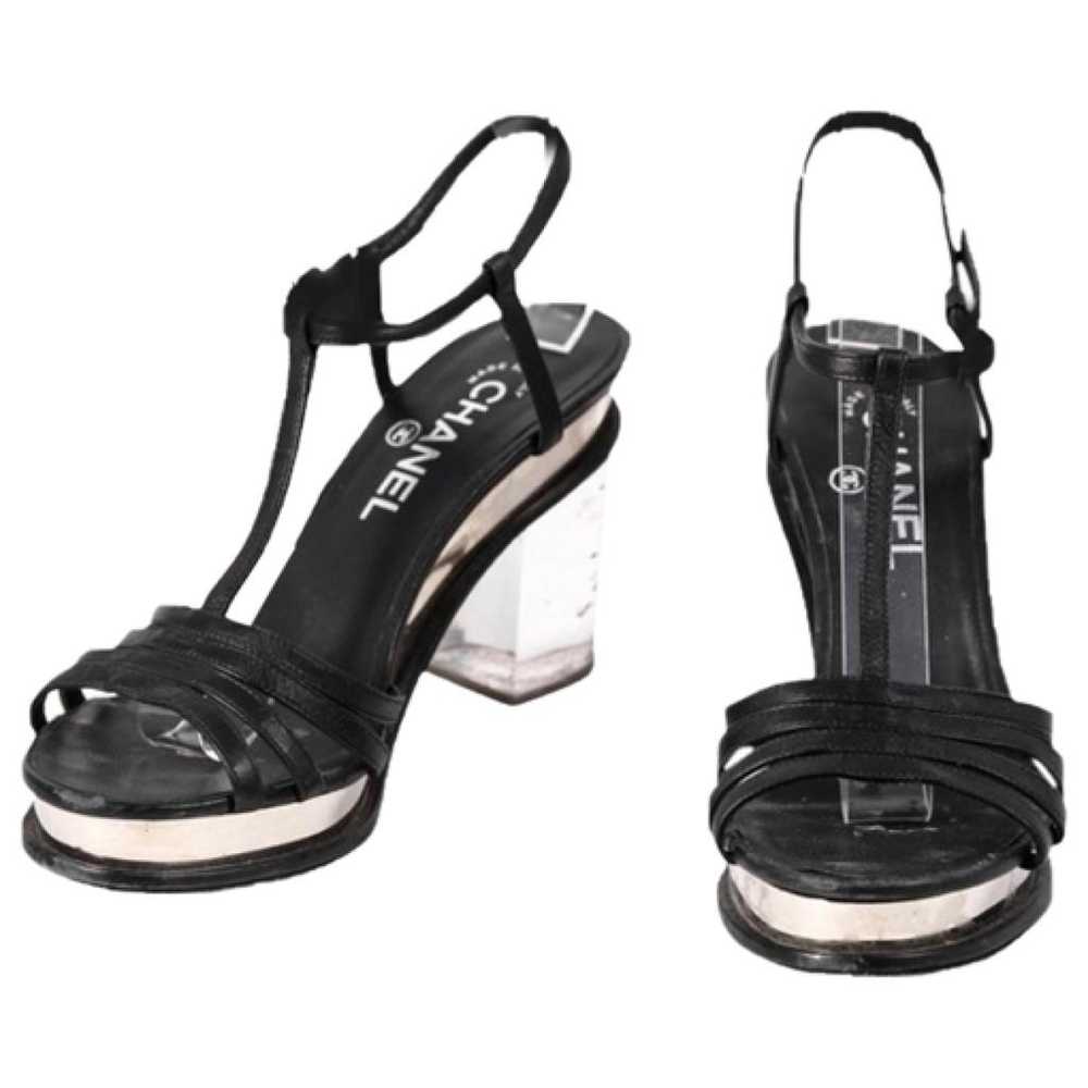 Chanel Slingback leather sandal - image 1